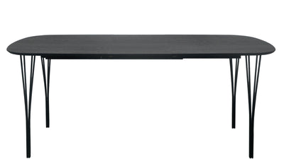Jar matbord svart 140x80 cm