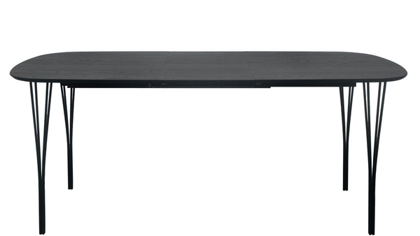 Jar matbord svart 140x80 cm