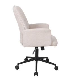 Carell kontorsstol beige tyg