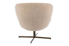 Molli fåtölj med snurr tyg beige