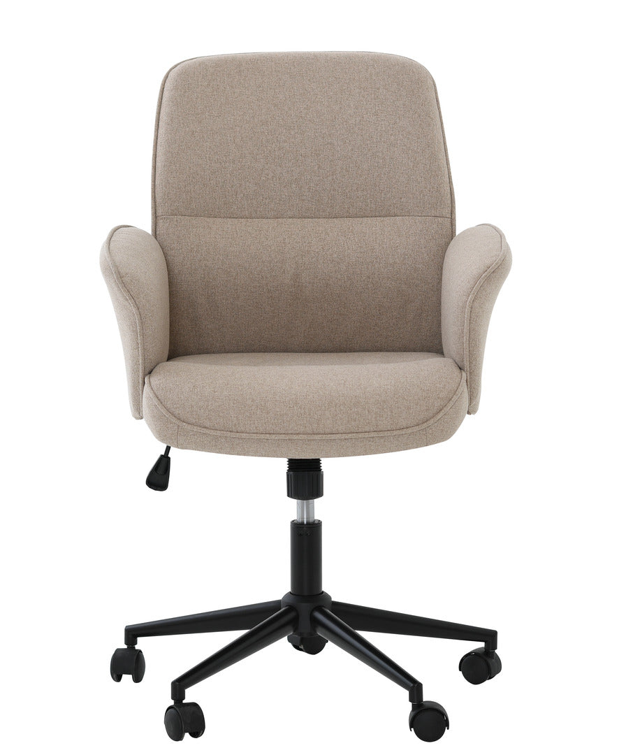 Lino kontorsstol beige tyg
