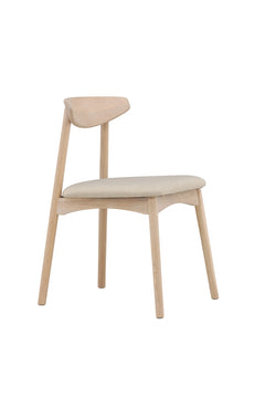 Ven matstol vitpigmenterad/beige 2-pack