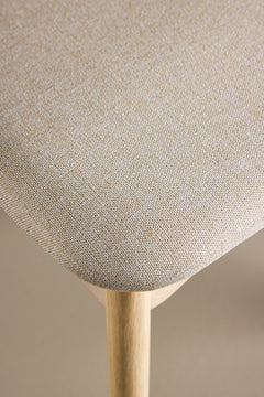 Ven matstol vitpigmenterad/beige 2-pack