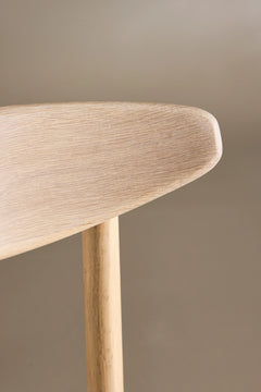 Ven matstol vitpigmenterad/beige 2-pack
