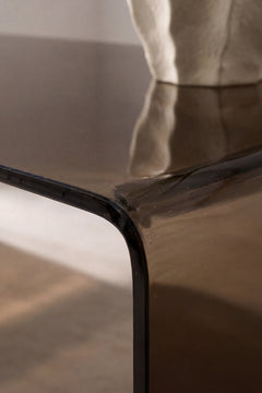 Telemark soffbord bruntonat glas
