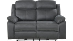 Teddy reclinersoffa 2-sits med el tyg grå