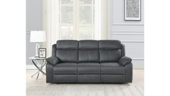 Teddy reclinersoffa 3-sits med el tyg grå