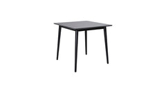Viken matbord 80x80 svart ask melamin