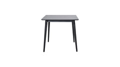 Viken matbord 80x80 svart ask melamin