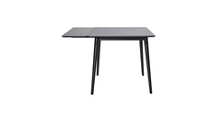 Viken matbord 80x80 svart ask melamin