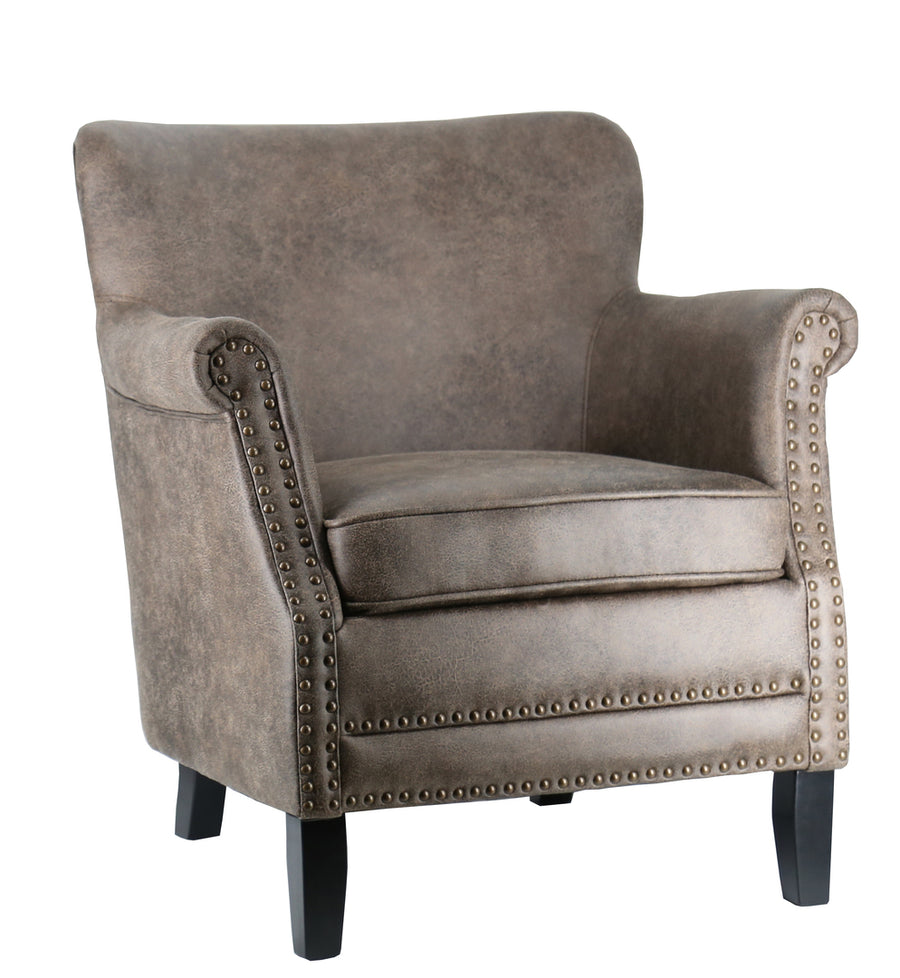 Baron fåtölj tyg brun