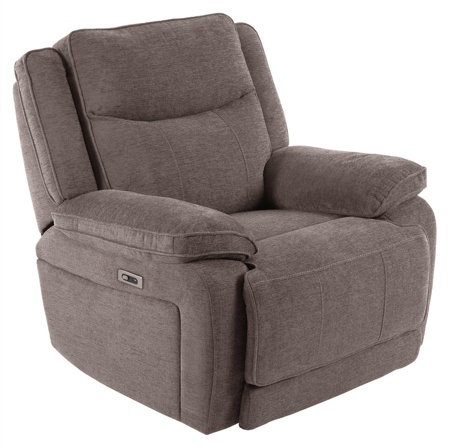 Freddy reclinerfåtölj med el tyg grå