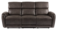 Alice reclinersoffa 3-sits med el tyg brun