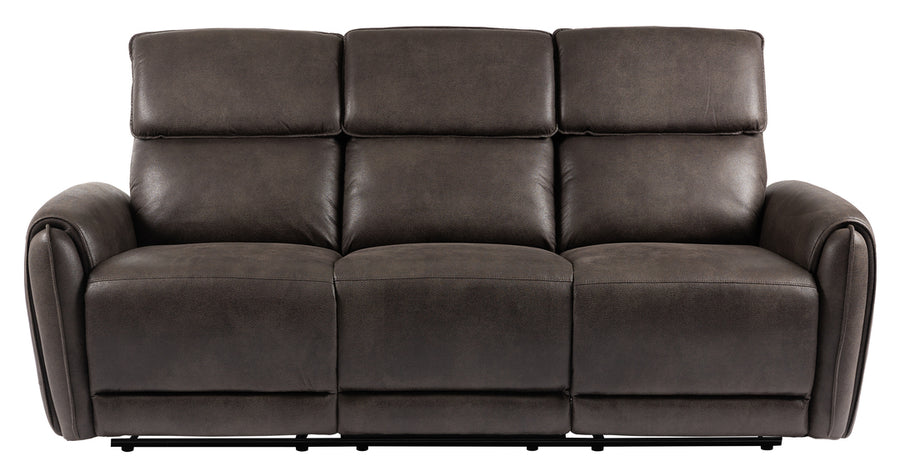 Alice reclinersoffa 3-sits med el tyg brun