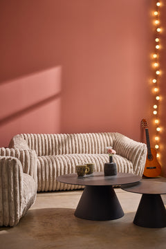 Maja 3-sits soffa tyg beige