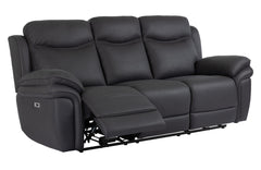 Manne reclinersoffa 3-sits med el tyg svart
