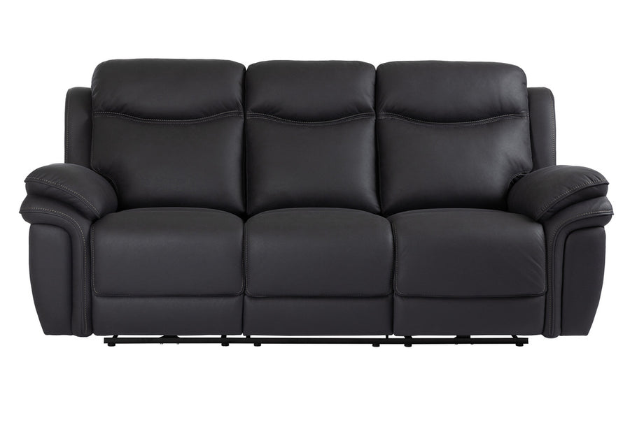 Manne reclinersoffa 3-sits med el tyg svart