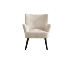 Marie fåtölj tyg bouclé cream