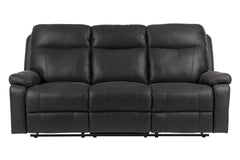 Bengt reclinersoffa 3-sits med el tyg svart