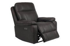 Bengt reclinerfåtölj med el tyg grå