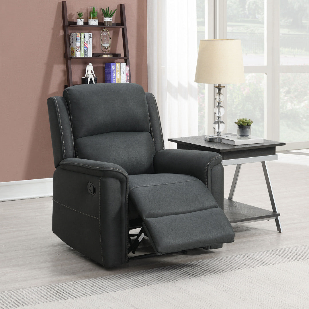 Staffan reclinerfåtölj tyg grå