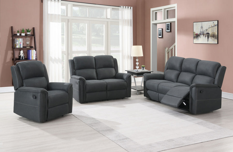 Staffan reclinerfåtölj tyg grå