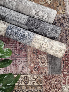 Patchwork matta ljus multi