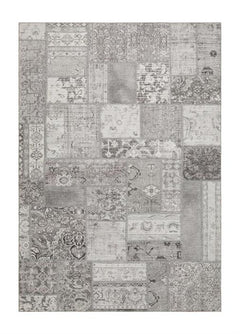 Patchwork matta silver