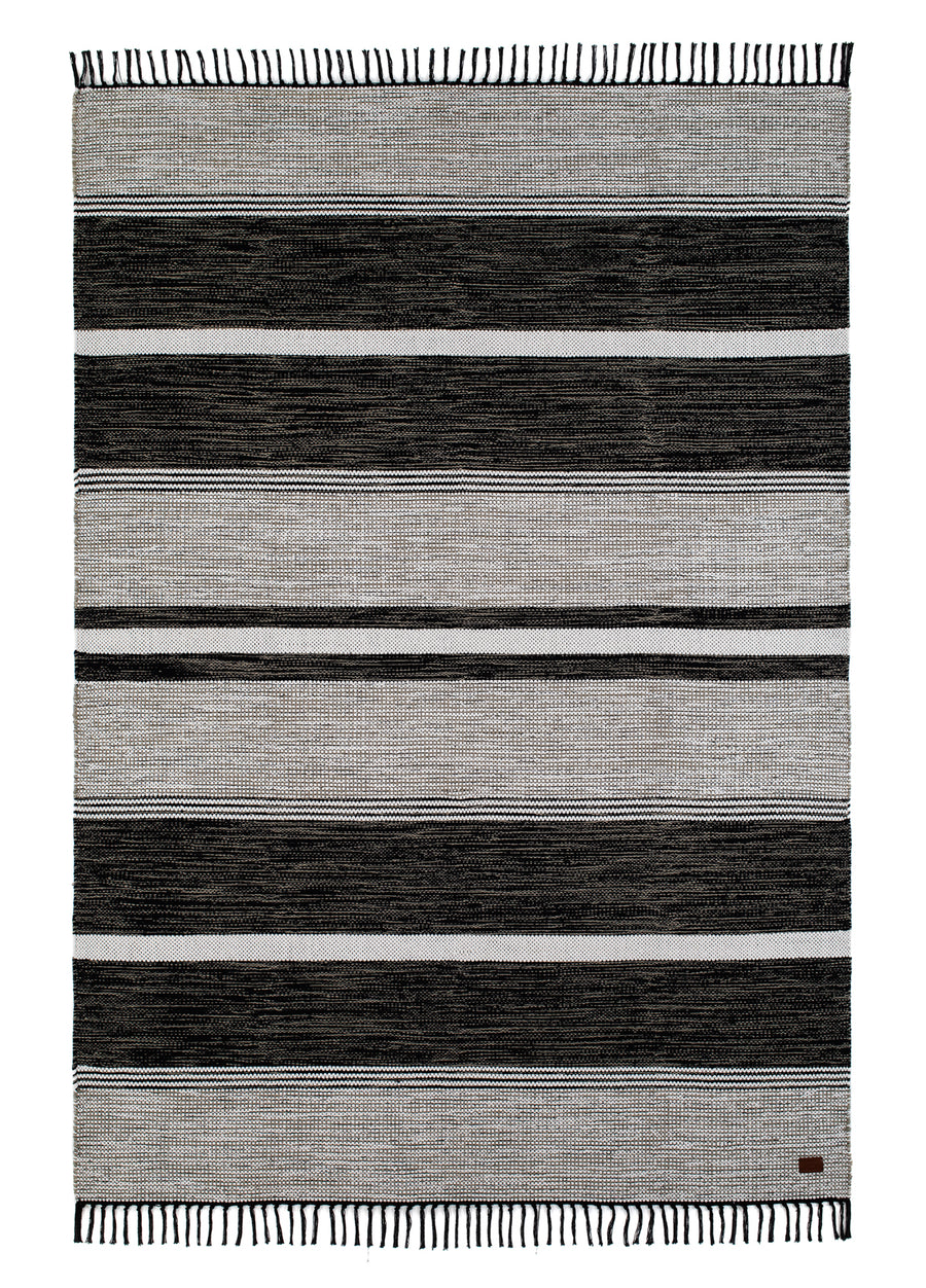 Vindö trasmatta svart