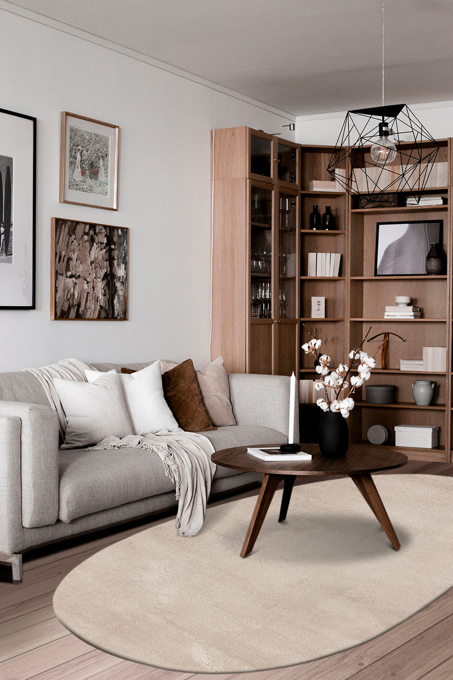 Soft Shape matta melerad linne