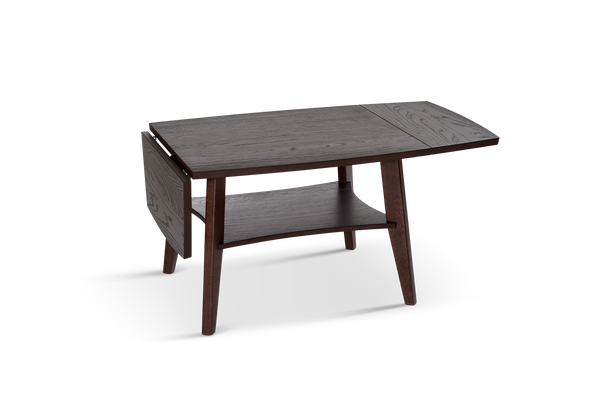 Birdie klaffbord rökt ek 70x60 (120x60) cm