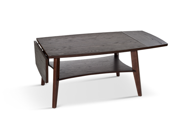 Birdie klaffbord rökt ek 90x70 (140x70) cm