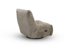 Dakota snurrfåtölj med el-recliner tyg beige