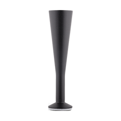 Design svart sängben