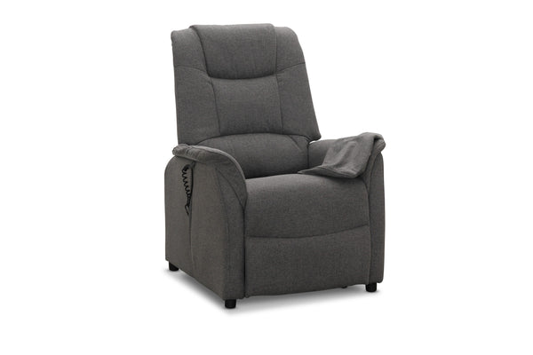 Falun reclinerfåtölj med lift-up tyg grå