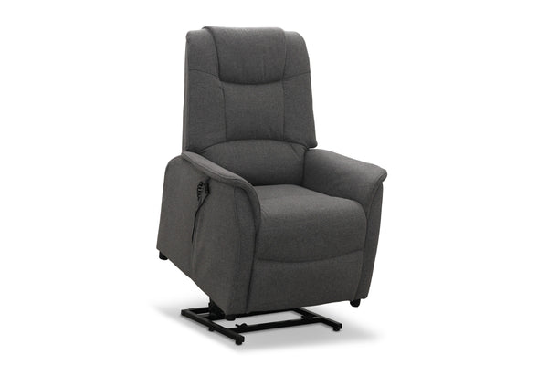 Falun reclinerfåtölj med lift-up tyg grå