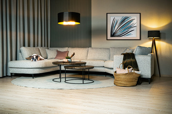 Free soffa med maxihörn och öppet avslut