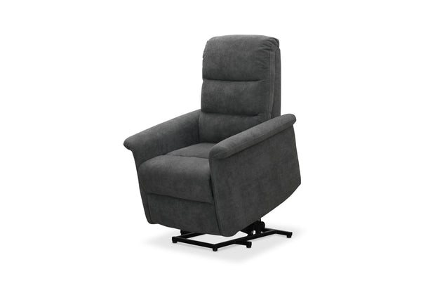 Mora lift-up fåtölj grått tyg