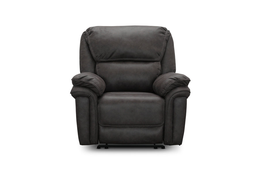 Nashville soffgrupp med recliner 3-sits och 2 fåtöljer grå