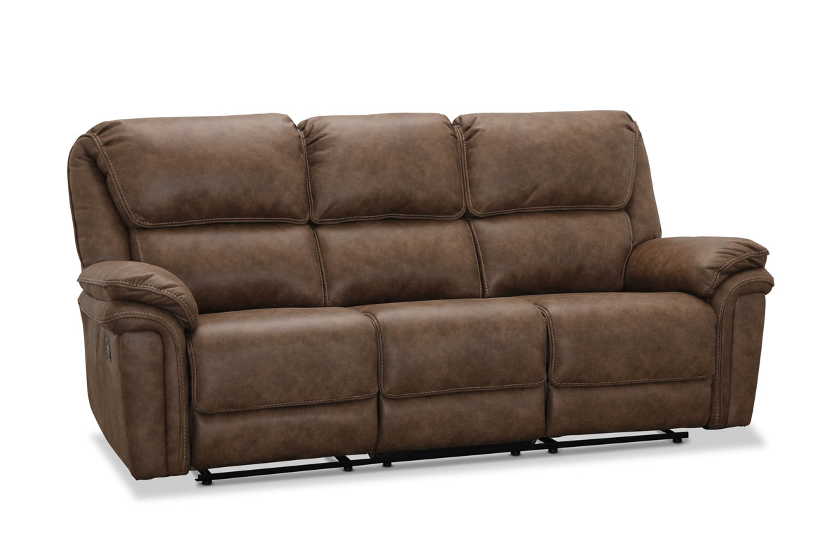 Nashville soffgrupp med recliner 3-sits och 2 fåtöljer brun
