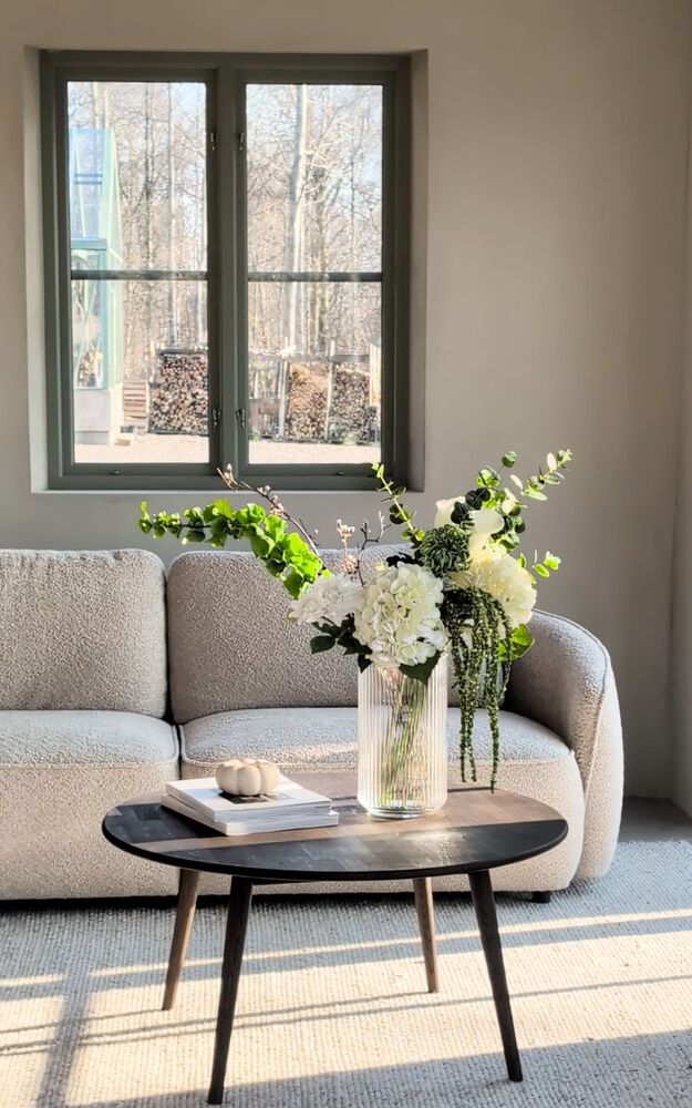 Norris soffa 3-sits-schäslong H ljusbeige tyg Anna #2