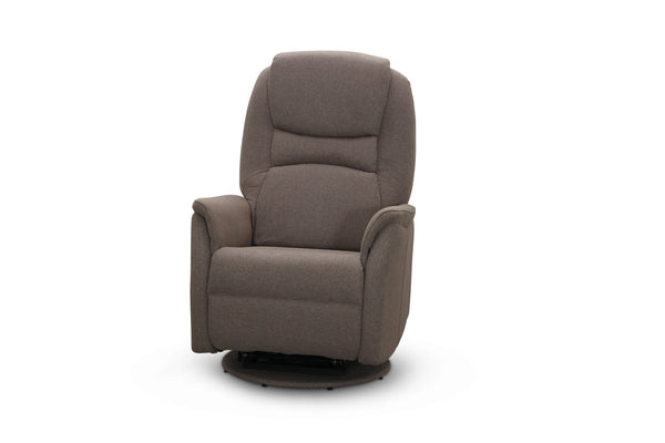 Oslo lyftfåtölj 2 motorer med snurr tyg beige