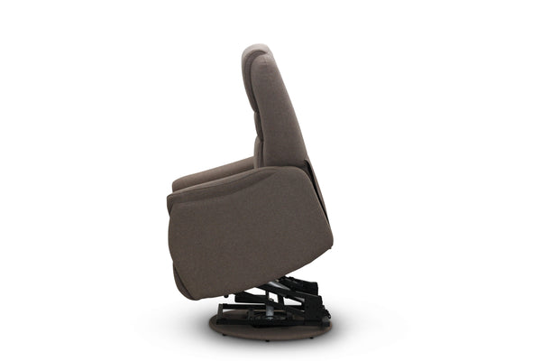 Oslo lyftfåtölj 2 motorer med snurr tyg beige