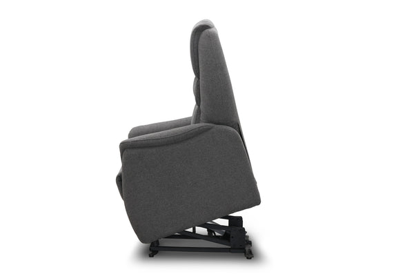 Oslo XL lyftfåtölj 2 motorer tyg grå