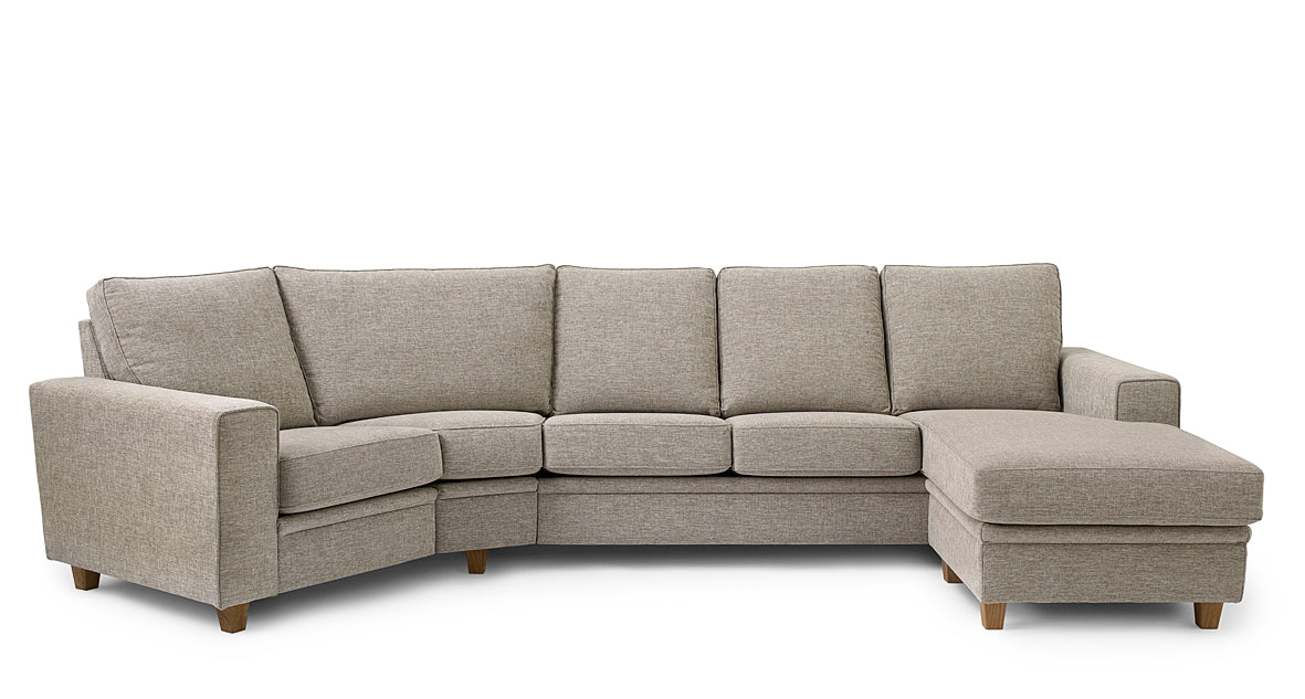 Pluz soffa med divan