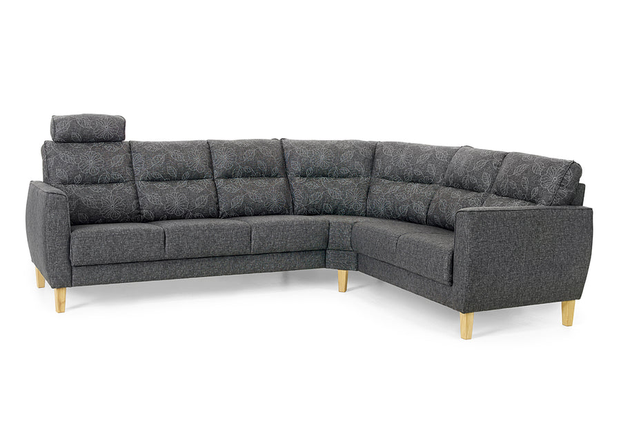 Aroma hörnsoffa tyg Opera/Sonat antracit