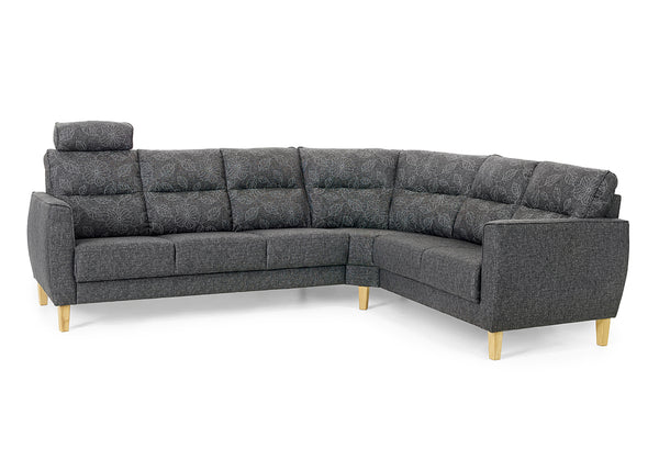 Aroma hörnsoffa tyg Opera/Sonat antracit