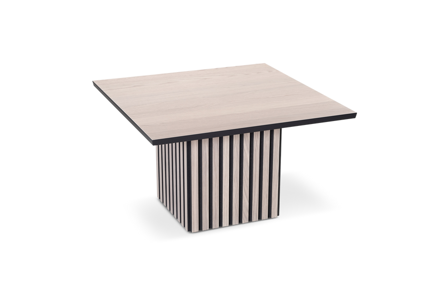 Tangent soffbord vitpigmenterad ek 75x75 cm