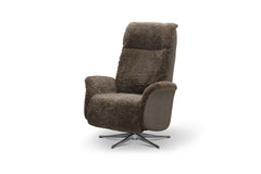 Tofta reclinerfåtölj fårskinn beige