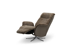 Tofta reclinerfåtölj fårskinn beige